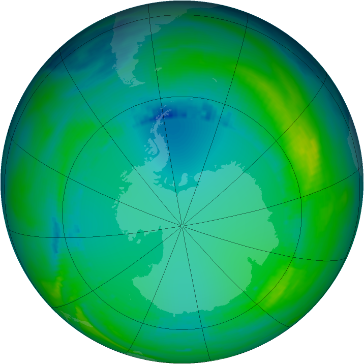 Ozone Map 1986-07-26